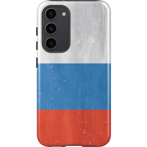 Russian Flag Distressed Galaxy S23 Plus Pro Case